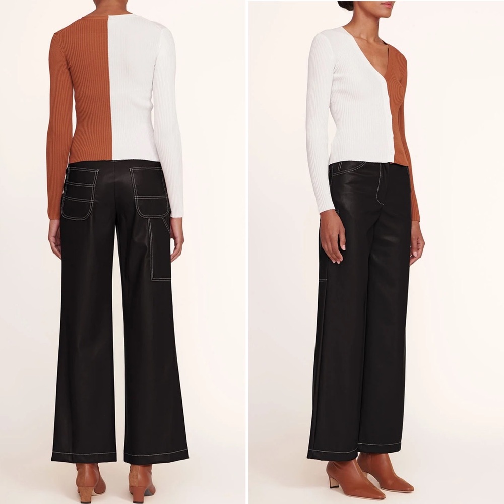 Staud Domino Pant Black Vegan Leather, NWOT - Picture 13 of 13